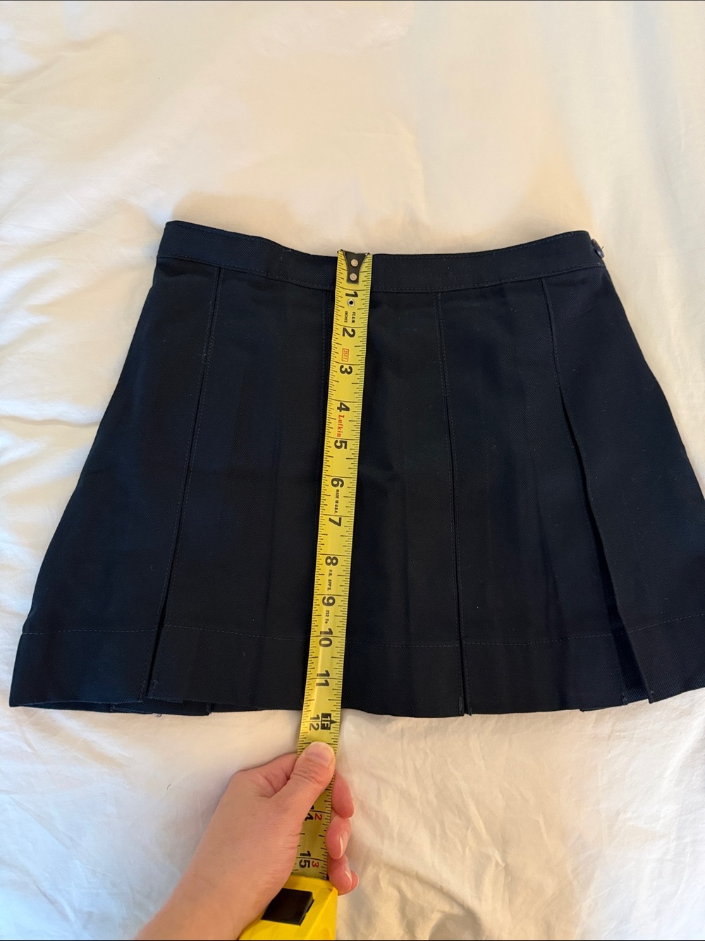 Lands’ End Girls Navy Pleated School Skirt